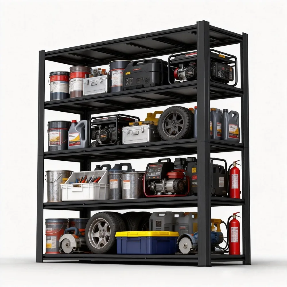 Garage Shelving, Heavy Duty Storage Shelves Metal Shelf Unit Adjustable Industrial Storage Racks, Customized
Garage Shelving, Heavy Duty Storage Shelves Metal Shelf Unit Adjustable Industrial Storage Racks, Customized