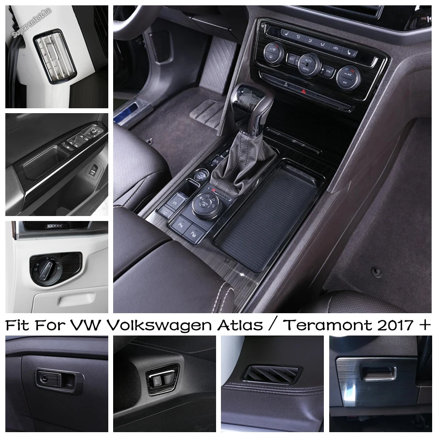 Main Driving Storage Box / C-pillar & Dashboard AC Vent Cover Trim Black Brushed For VW Volkswagen Atlas / Teramont 2017 - 2020
Main Driving Storage Box / C-pillar & Dashboard AC Vent Cover Trim Black Brushed For VW Volkswagen Atlas / Teramont 2017 - 2020