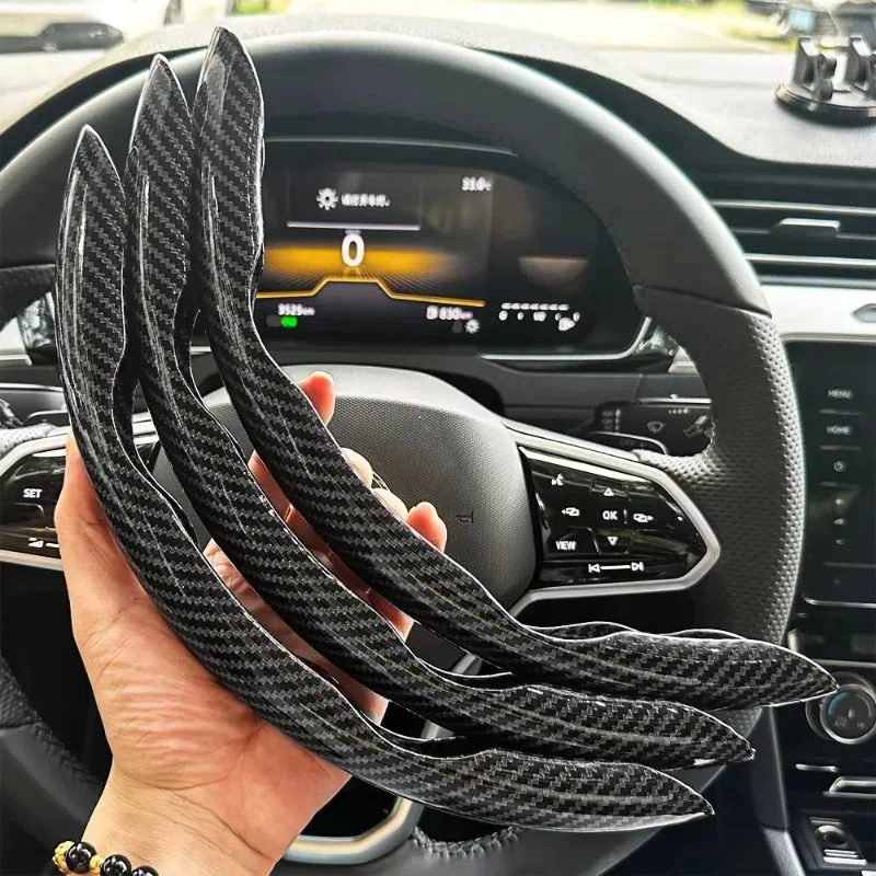 3PCS Laser Carbon Fiber Silicone Car Round Steering Wheel Cover Fiber Leather Wheel Booster Auto Cover Non-Slip Universal parts
3PCS Laser Carbon Fiber Silicone Car Round Steering Wheel Cover Fiber Leather Wheel Booster Auto Cover Non-Slip Universal parts