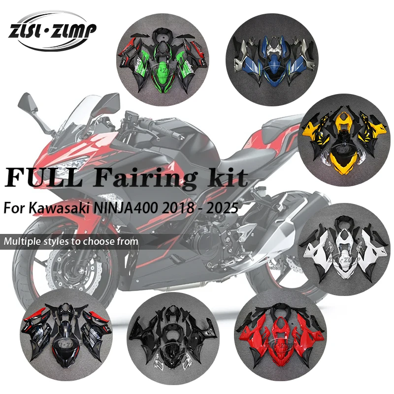 For Kawasaki Ninja400 NINJA 400 2018 - 2024 2025 Motorcycle Accessories Complete Fairing ABS Plastic Body Decoration Kit
For Kawasaki Ninja400 NINJA 400 2018 - 2024 2025 Motorcycle Accessories Complete Fairing ABS Plastic Body Decoration Kit