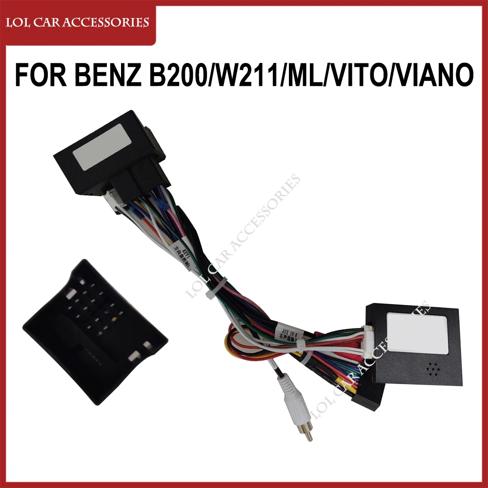 For BENZ B200/W211/ML/Vito/Viano Car Radio GPS MP5 Player Android Power Cable Canbus Box Panel Frame Wiring Harness
For BENZ B200/W211/ML/Vito/Viano Car Radio GPS MP5 Player Android Power Cable Canbus Box Panel Frame Wiring Harness