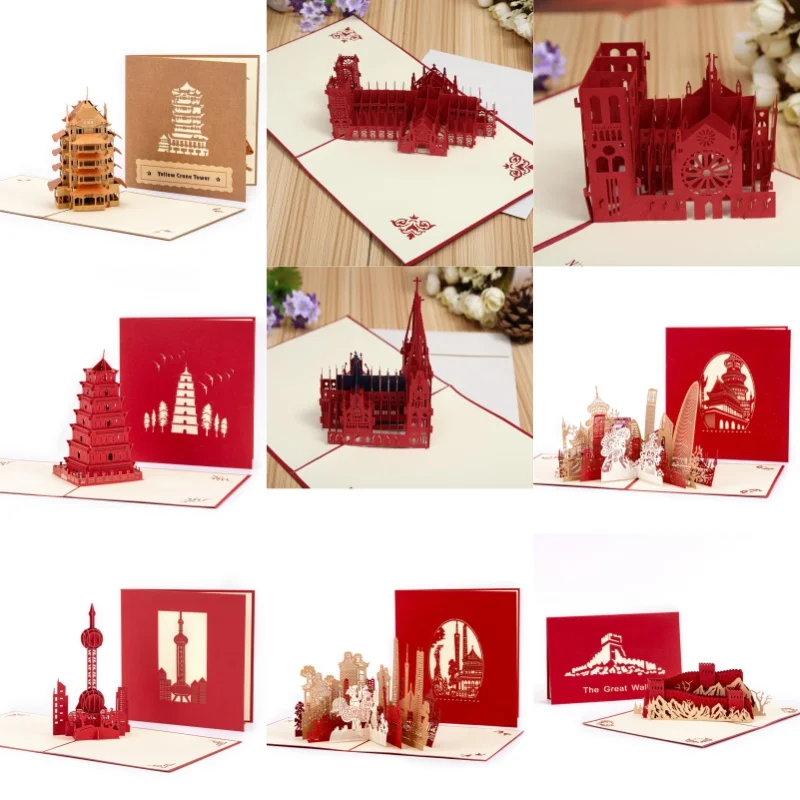 Pop UP 3D Birthday Cards World Attractions Card Business Invitation Boy Gift Greeting Tourist Postcard for Boyfriend Dad Present
Pop UP 3D Birthday Cards World Attractions Card Business Invitation Boy Gift Greeting Tourist Postcard for Boyfriend Dad Present
