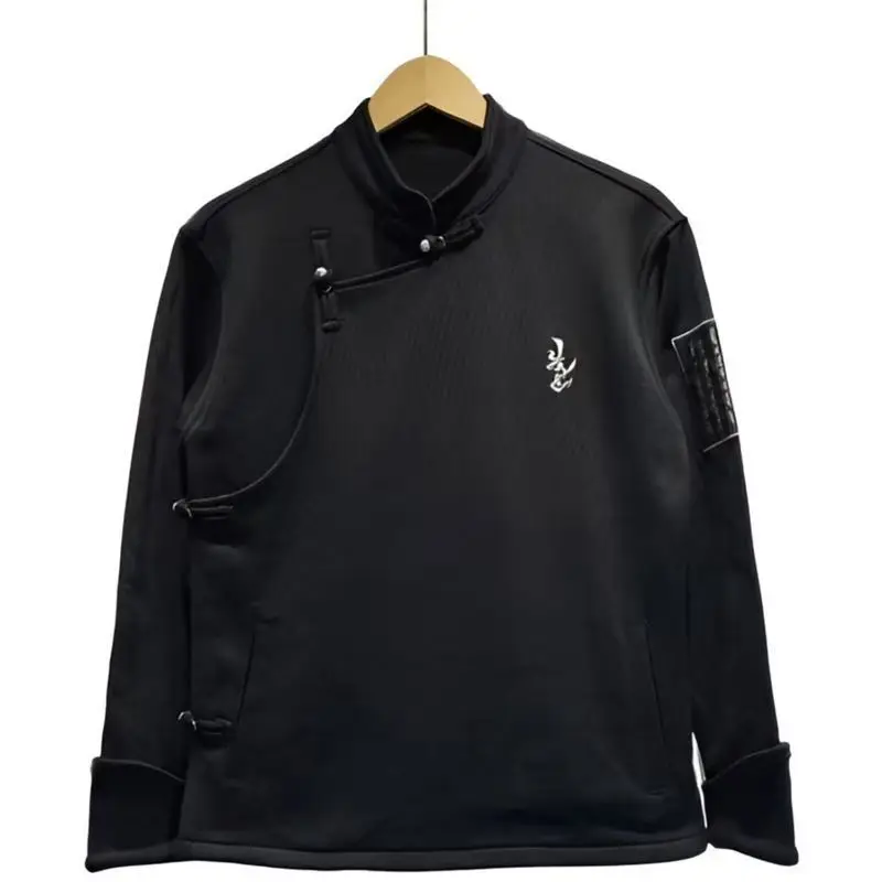 Мужская рубашка в китайском стиле с монгольским винтажным принтом, плотная, с воротником-стойкой, длинным рукавом, в этническом стиле, свободного кроя, повседневная.
Мужская рубашка в китайском стиле с монгольским винтажным принтом, плотная, с воротником-стойкой, длинным рукавом, в этническом стиле, свободного кроя, повседневная.