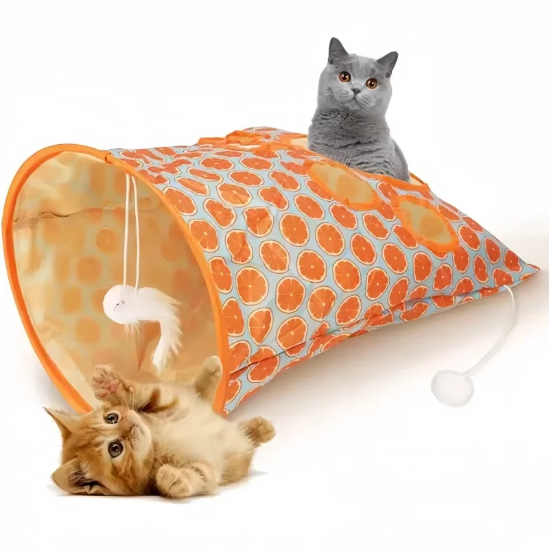 Cat Tunnel Toy Foldable Tunnel Bag with Noise Paper and Plush Ball Self Fun Interactive Kitten Toy Pet Tunnel Cat Toys
Cat Tunnel Toy Foldable Tunnel Bag with Noise Paper and Plush Ball Self Fun Interactive Kitten Toy Pet Tunnel Cat Toys