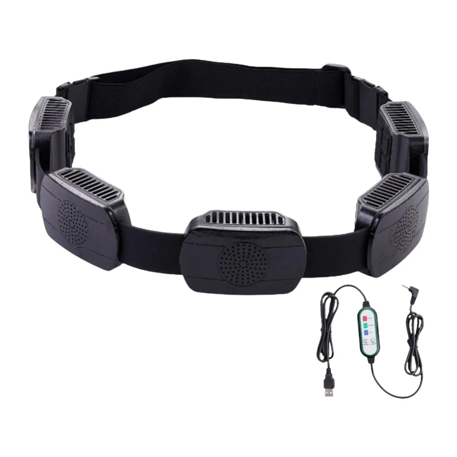 Вентилятор с поясным ремнем, сильный ветер, носимый вентилятор, многофункциональный охлаждающий вентилятор с громкой связью для кемпинга, спорта, в помещении, на открытом воздухе, для путешествий, альпинизма 
Вентилятор с поясным ремнем, сильный ветер, носимый вентилятор, многофункциональный охлаждающий вентилятор с громкой связью для кемпинга, спорта, в помещении, на открытом воздухе, для путешествий, альпинизма