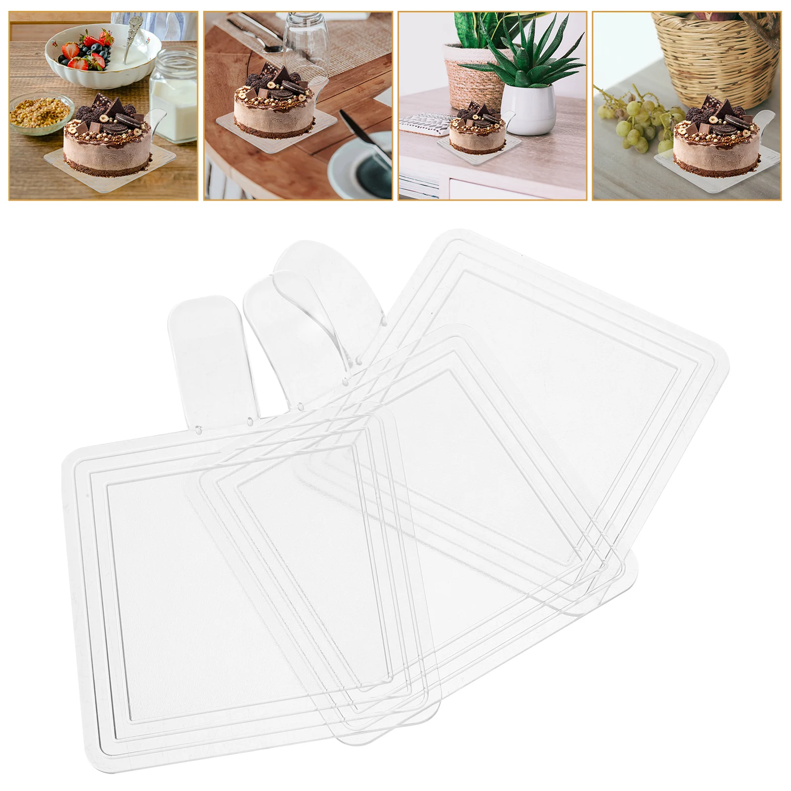 100pcs Reusable Boards Thicken Mousse Cake Base With Handle Decorative Cake Display Base For Birthday Wedding Party Baking
100pcs Reusable Boards Thicken Mousse Cake Base With Handle Decorative Cake Display Base For Birthday Wedding Party Baking