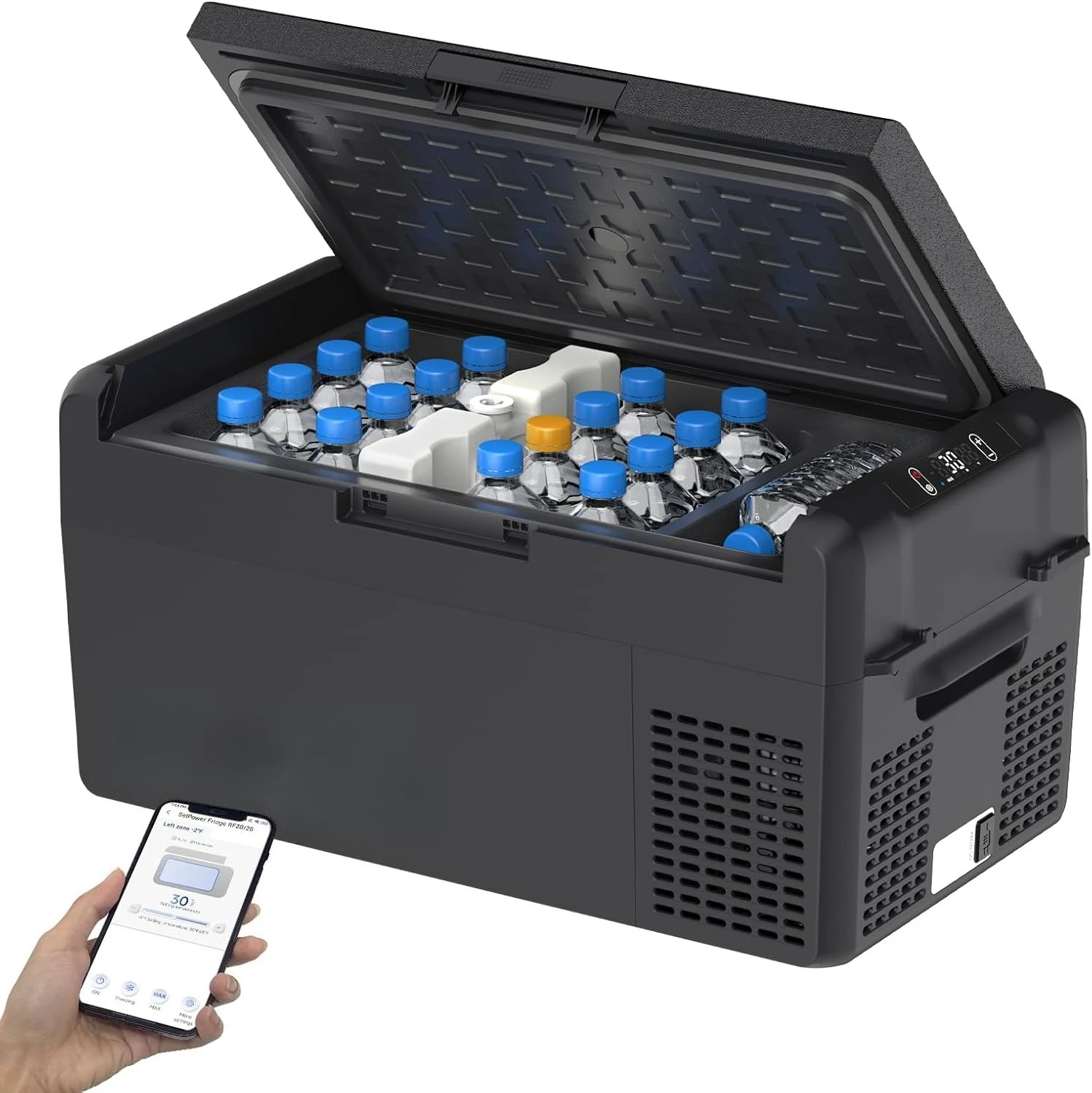 12V Refrigerator 21 Quart Portable Freezer 50 Hours Keep Cool,Electric Cooler for Vehicles Car Refrigerator
12V Refrigerator 21 Quart Portable Freezer 50 Hours Keep Cool,Electric Cooler for Vehicles Car Refrigerator