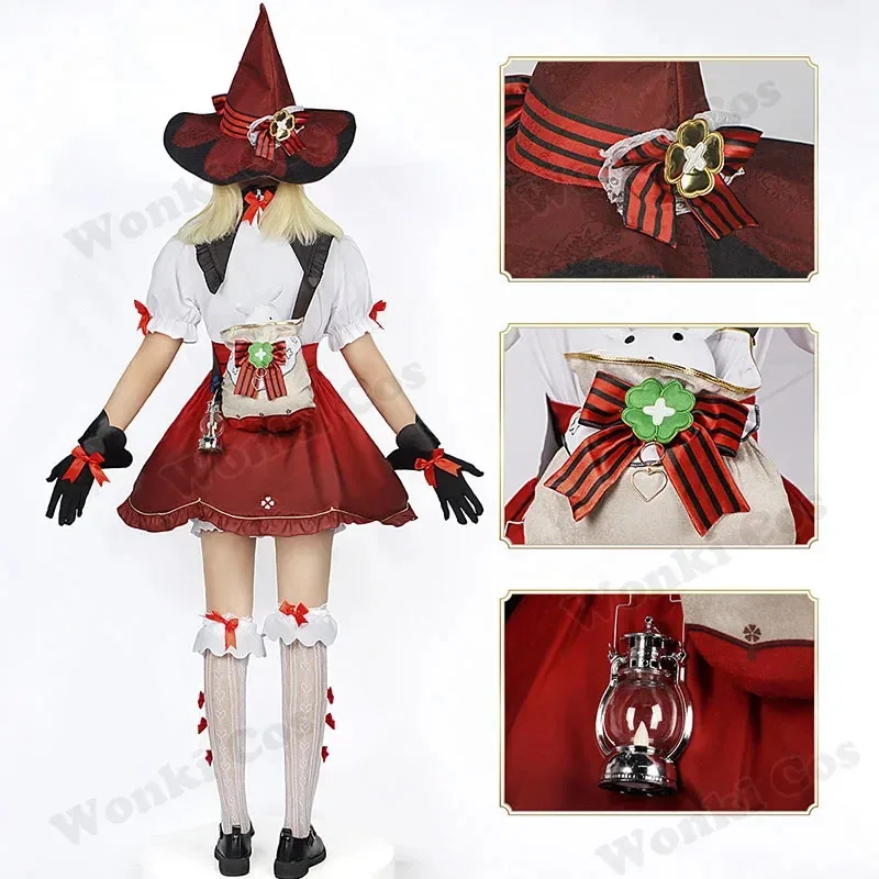 qq681Genshin Klee, новый женский костюм на Хэллоуин с цветущим кожей Starlight Genshin Impact, полный комплект для косплея с лам 
qq681Genshin Klee, новый женский костюм на Хэллоуин с цветущим кожей Starlight Genshin Impact, полный комплект для косплея с лам