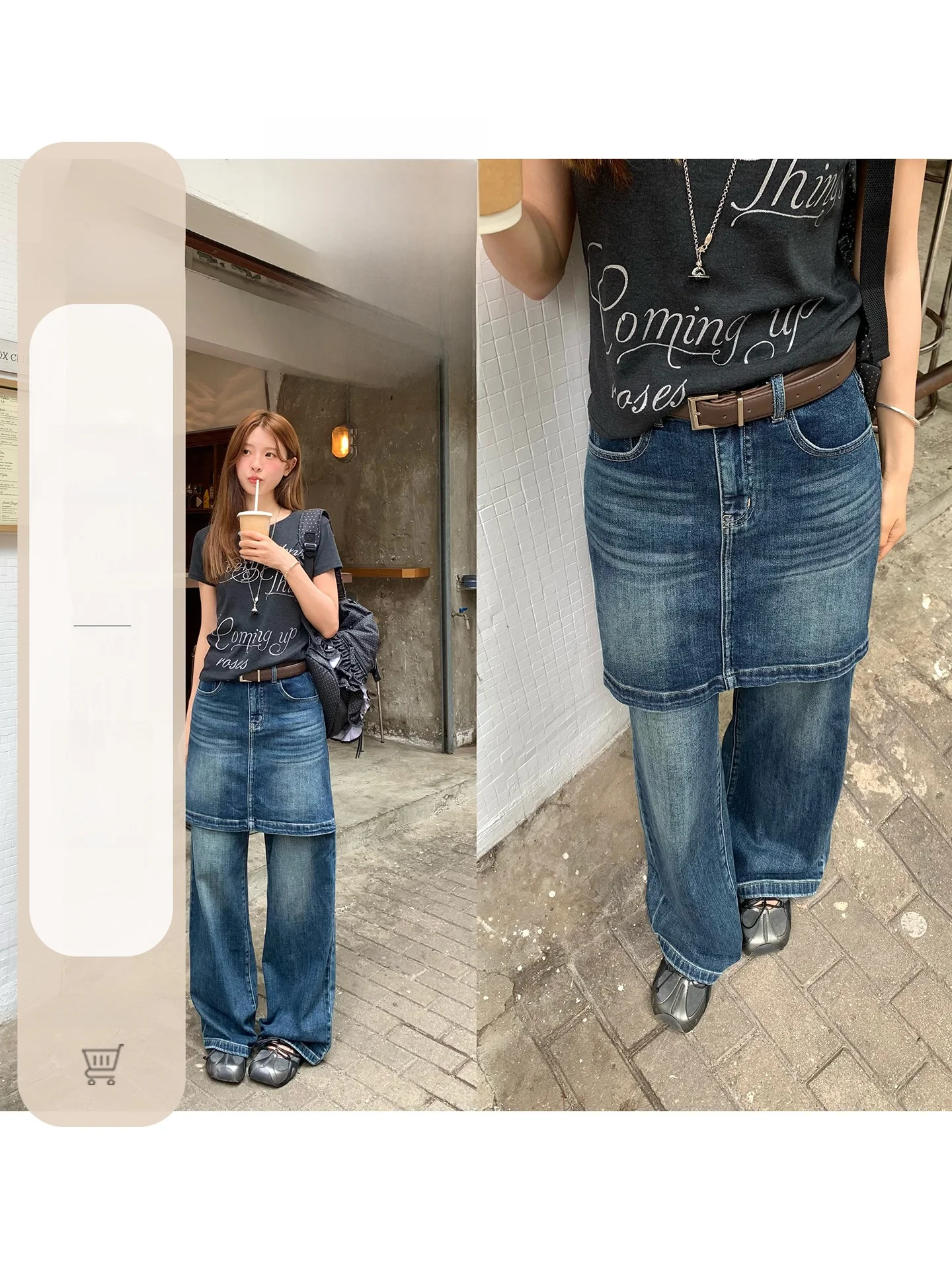 WHYSTUDIO деконструированный дизайн, утягивающая повседневная джинсовая юбка с высокой талией, широкие брюки, модные индивидуальные брюки
WHYSTUDIO деконструированный дизайн, утягивающая повседневная джинсовая юбка с высокой талией, широкие брюки, модные индивидуальные брюки