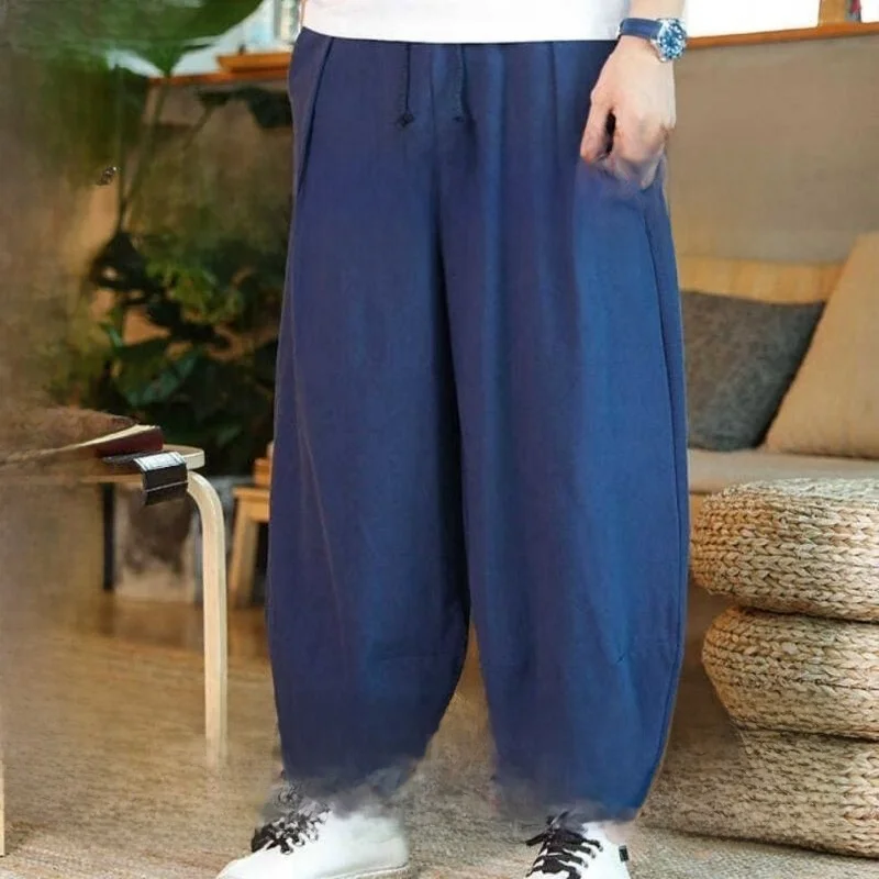 Loose Fit Cotton Linen Men's Wide Leg Pants Big Size Fat People Comfortable Loose Trousers Harlan Lantern Pants Casual Long T...
Loose Fit Cotton Linen Men's Wide Leg Pants Big Size Fat People Comfortable Loose Trousers Harlan Lantern Pants Casual Long T...