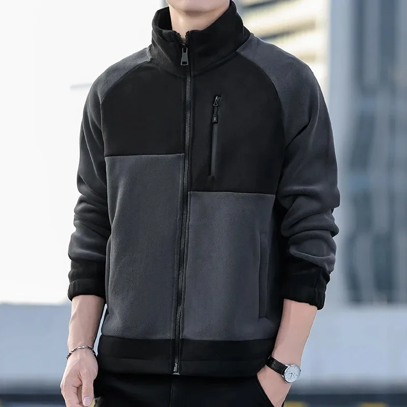 Mens Spring Autumn Student Casual Cycling Jacket Fleece Warm Thickened Windbreaker Inner Lining Double-sided Polar Fleece Jacket
Mens Spring Autumn Student Casual Cycling Jacket Fleece Warm Thickened Windbreaker Inner Lining Double-sided Polar Fleece Jacket