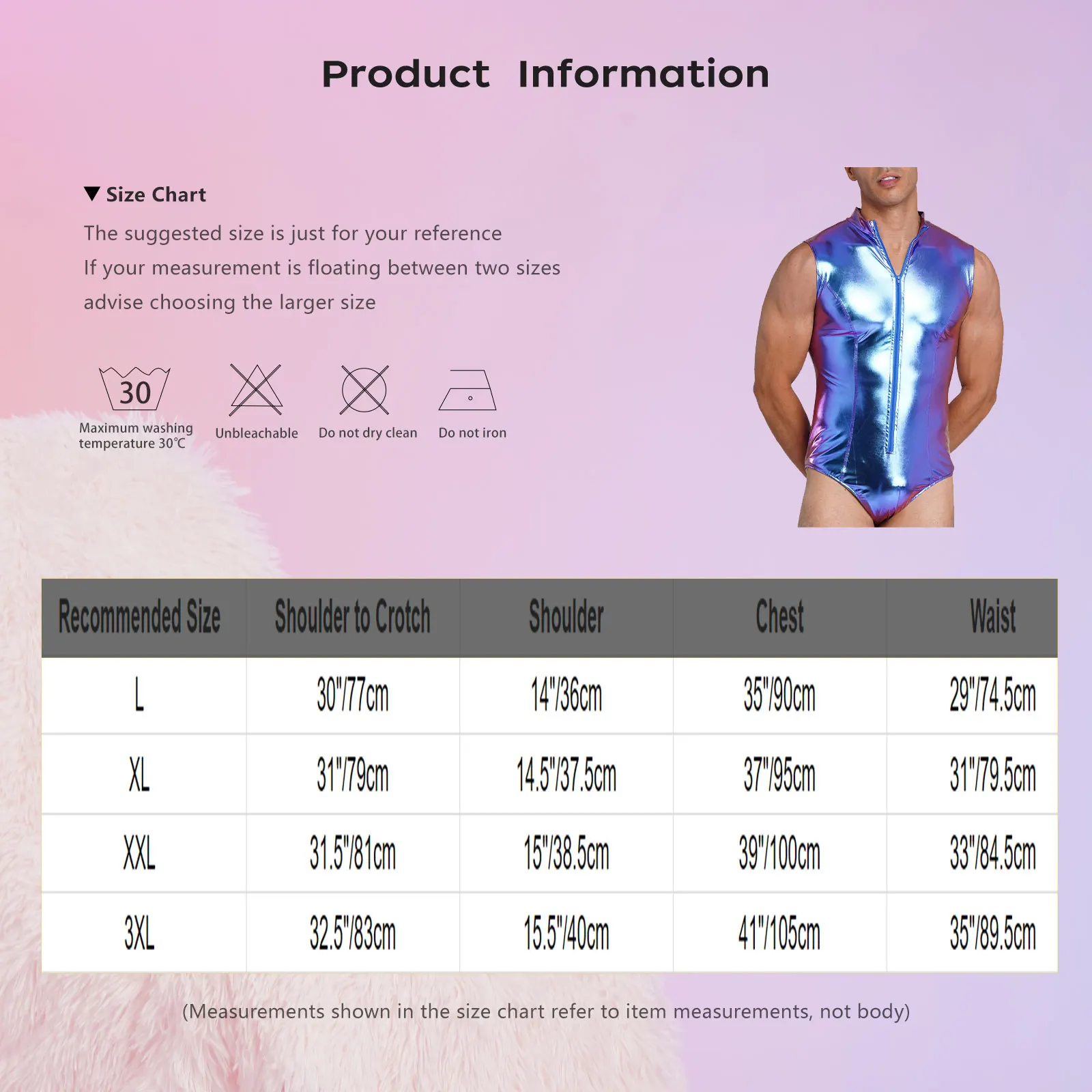 Men Metallic Shiny Mock Neck Front Zip Sleeveless Bodysuit Jumpsuit Sparkly Stretchy Breathable for Rave Party Club Nightwear
Men Metallic Shiny Mock Neck Front Zip Sleeveless Bodysuit Jumpsuit Sparkly Stretchy Breathable for Rave Party Club Nightwear