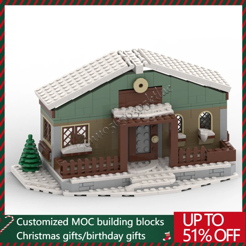 339 Parts MOC Christmas Series Comfortable Cabin Model Building Blocks Bricks Creative Assembly Educational Toys Birthday Gifts
339 Parts MOC Christmas Series Comfortable Cabin Model Building Blocks Bricks Creative Assembly Educational Toys Birthday Gifts