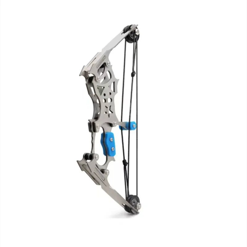 2 Size Mini 304 Stainless Steel Compound Bow Small Pulley Bow Arrow Shooting Toy Indoor and Outdoor Decompression Bowstring Set
2 Size Mini 304 Stainless Steel Compound Bow Small Pulley Bow Arrow Shooting Toy Indoor and Outdoor Decompression Bowstring Set