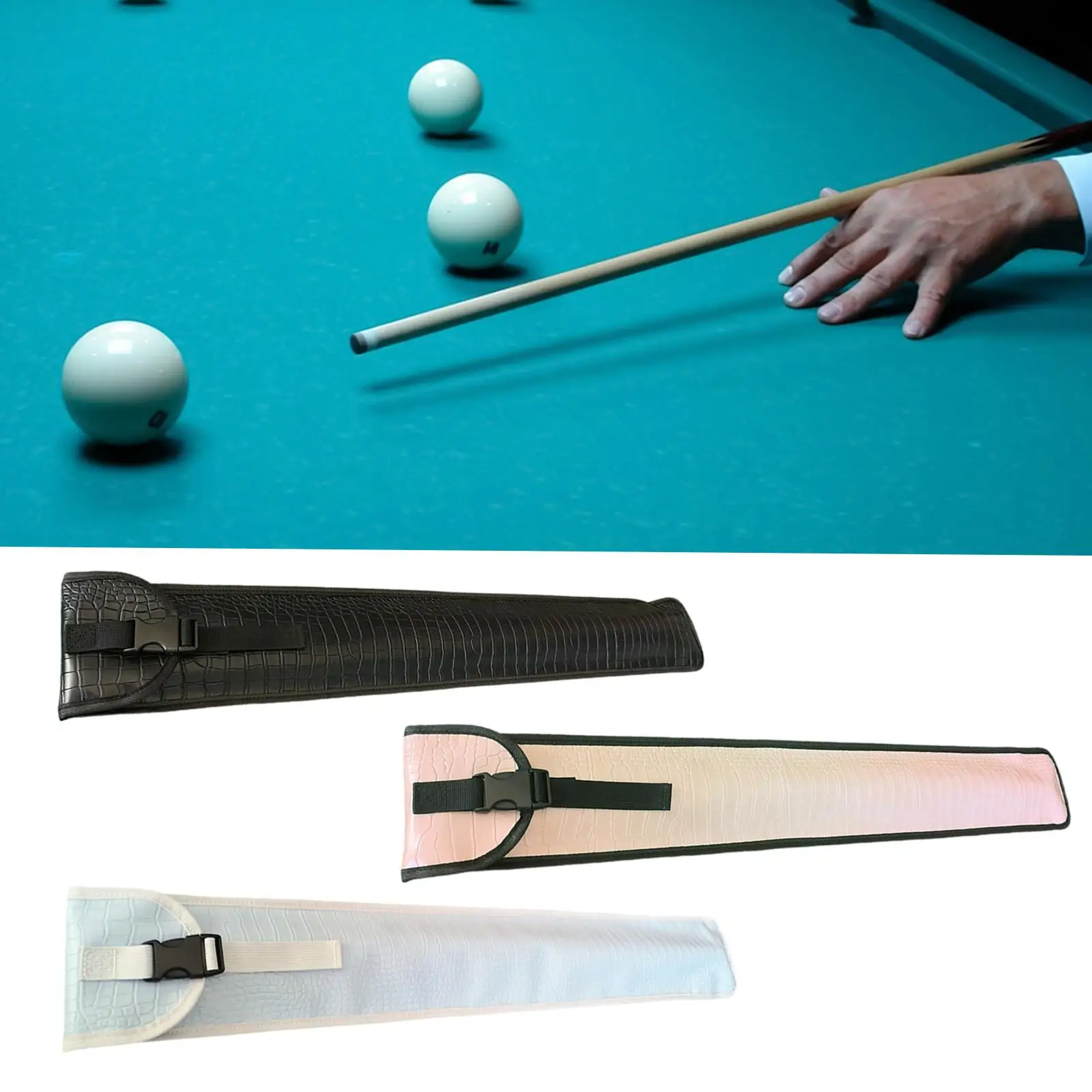 Держатель для переноски бильярдного кия, длина 31,5 дюйма, спортивный аксессуар для 1/2 палки, износостойкая сумка для хранения 
Держатель для переноски бильярдного кия, длина 31,5 дюйма, спортивный аксессуар для 1/2 палки, износостойкая сумка для хранения