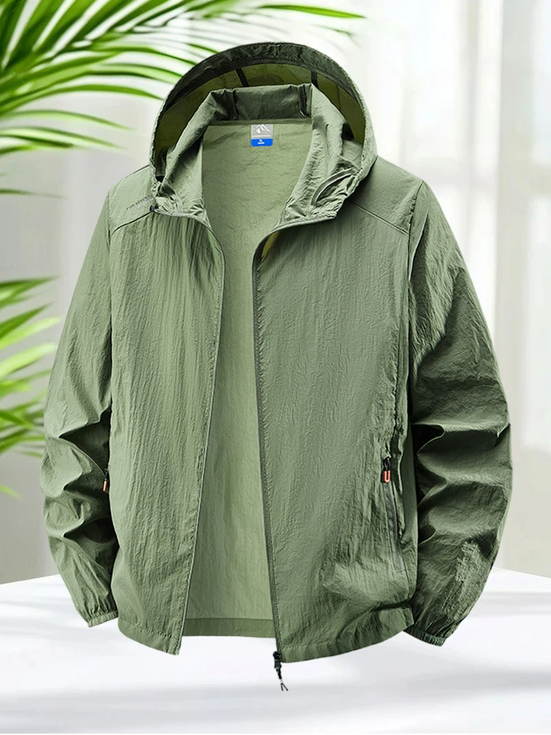 Men's Hooded Sun Protection Jacket Lightweight Outdoor Windbreaker Quick Dry Breathable UV Coat for Hiking Running Travel Beach
Men's Hooded Sun Protection Jacket Lightweight Outdoor Windbreaker Quick Dry Breathable UV Coat for Hiking Running Travel Beach