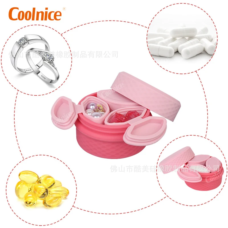 2022 New Silicone Cosmetic Dispensing Box Medicine Box Accessories Storage Outdoor Travel Portable Silicone Dispensing Box
2022 New Silicone Cosmetic Dispensing Box Medicine Box Accessories Storage Outdoor Travel Portable Silicone Dispensing Box