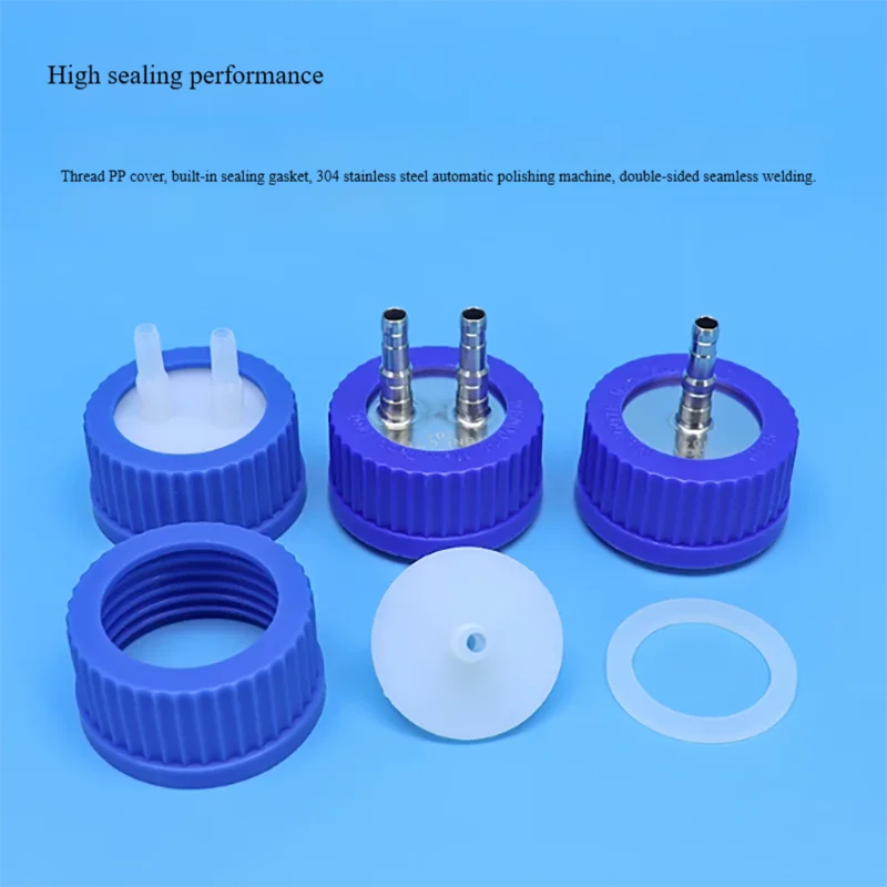 GL45 feeding bottle cap stainless steel liquid chromatography mobile phase solvent bottle cap
GL45 feeding bottle cap stainless steel liquid chromatography mobile phase solvent bottle cap