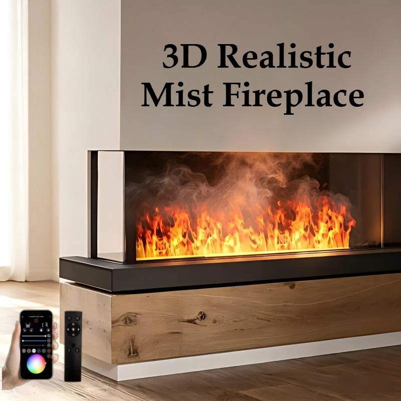 3D Realistic Mist Fireplace Electric Water Vapor Flame Effect double sided fireplace Remote Control Timer for Indoor Use firepit
3D Realistic Mist Fireplace Electric Water Vapor Flame Effect double sided fireplace Remote Control Timer for Indoor Use firepit