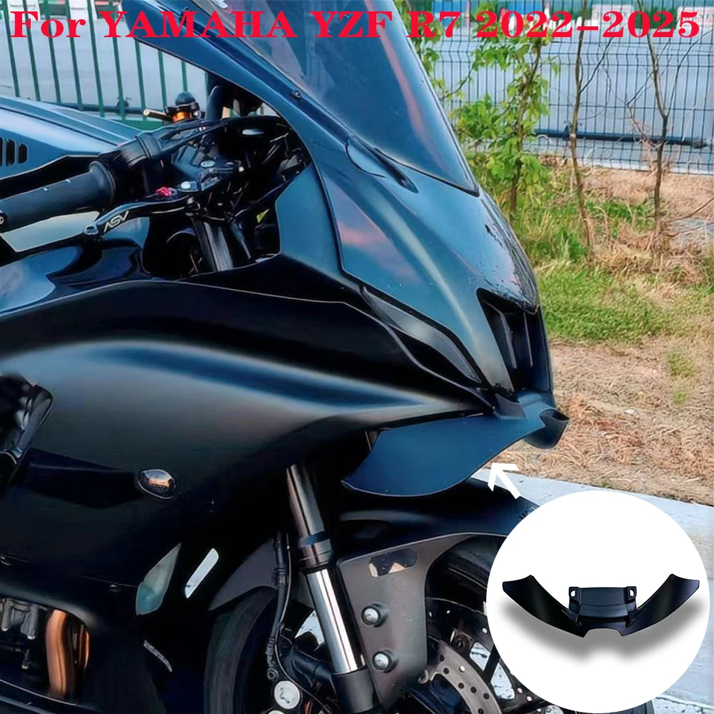For YAMAHA R7 2022 2023 2024 2025 Motorcycle accessories Front lip spoiler wing fairing Downforce Front Aerodynamics
For YAMAHA R7 2022 2023 2024 2025 Motorcycle accessories Front lip spoiler wing fairing Downforce Front Aerodynamics