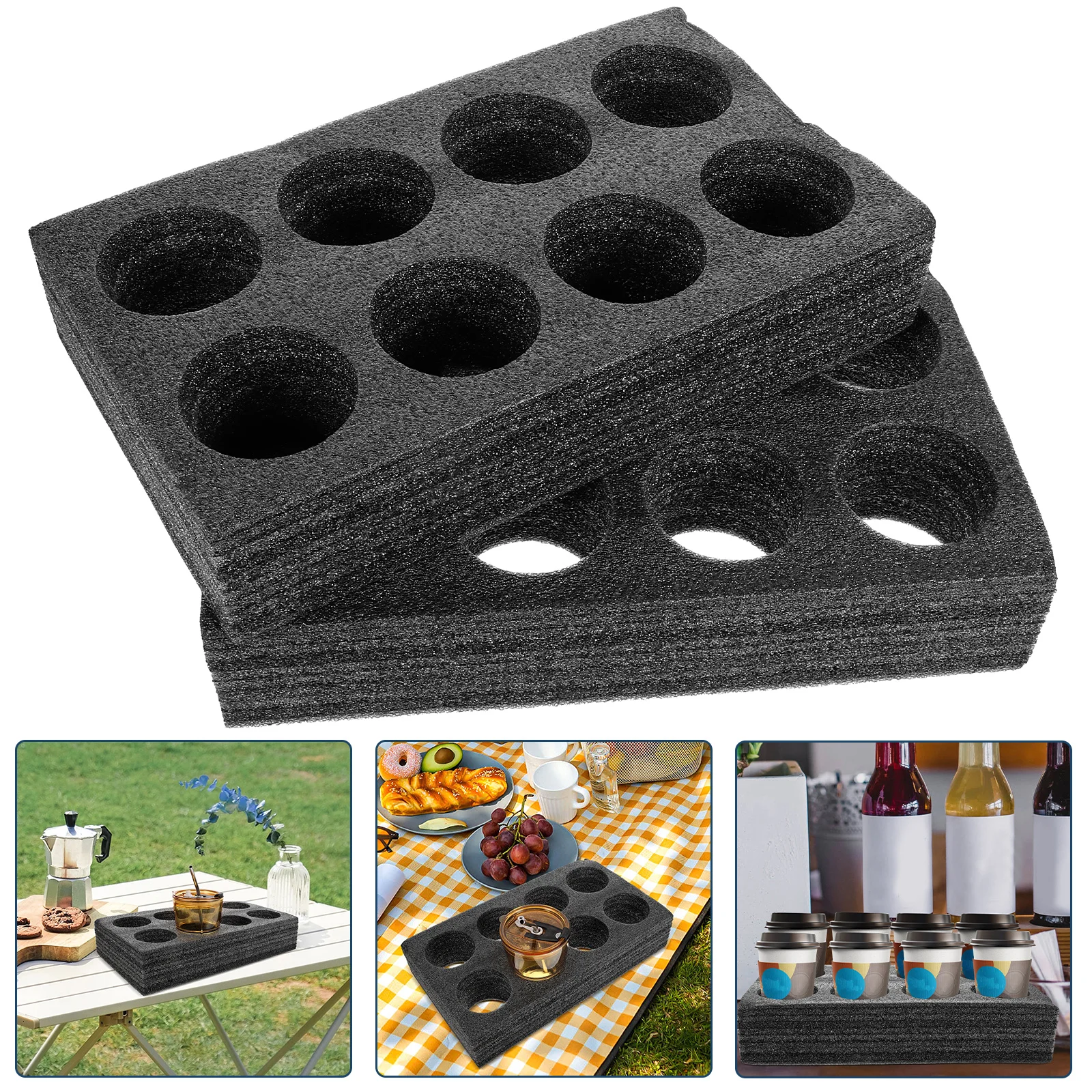 2 Pcs Holder Tray for Beverage Takeout Black Coffee Cup Carrier Tray Coffee Milk Tea Carrier Portable Kitchen Barware
2 Pcs Holder Tray for Beverage Takeout Black Coffee Cup Carrier Tray Coffee Milk Tea Carrier Portable Kitchen Barware