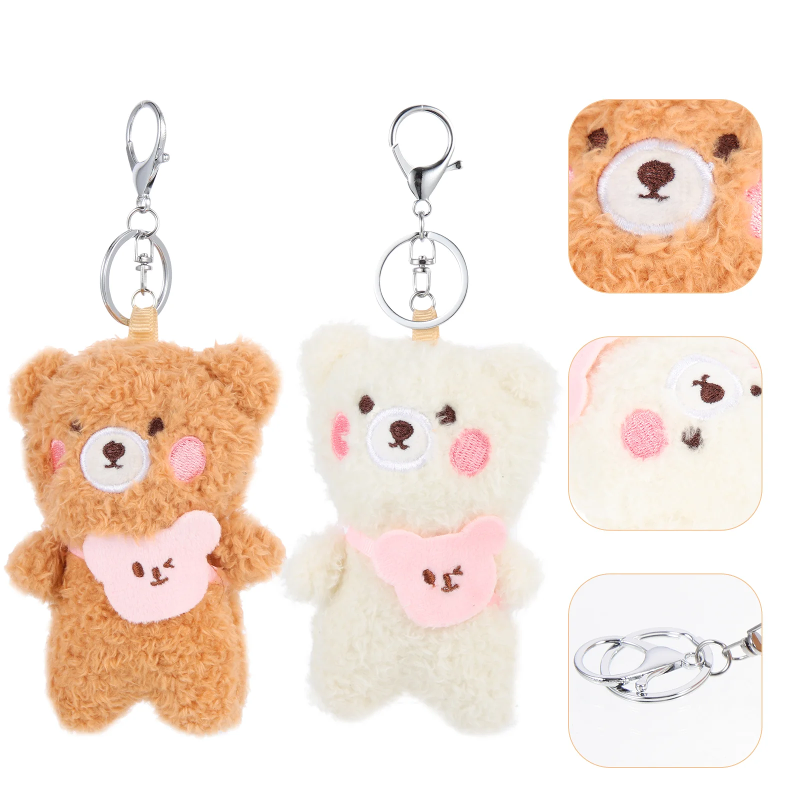 2 Pcs Decor Keychains Pendant Stuffed Bear Hanging Bag Ornaments Bags Plush Bear-shaped Miss
2 Pcs Decor Keychains Pendant Stuffed Bear Hanging Bag Ornaments Bags Plush Bear-shaped Miss