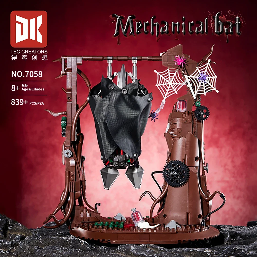 2026 New 839pcs Dynamic Mechanical Bionic Bat Robot Mecha Model DK7058 Building Block Educational Puzzle Toy For Birthday Gifts
2026 New 839pcs Dynamic Mechanical Bionic Bat Robot Mecha Model DK7058 Building Block Educational Puzzle Toy For Birthday Gifts