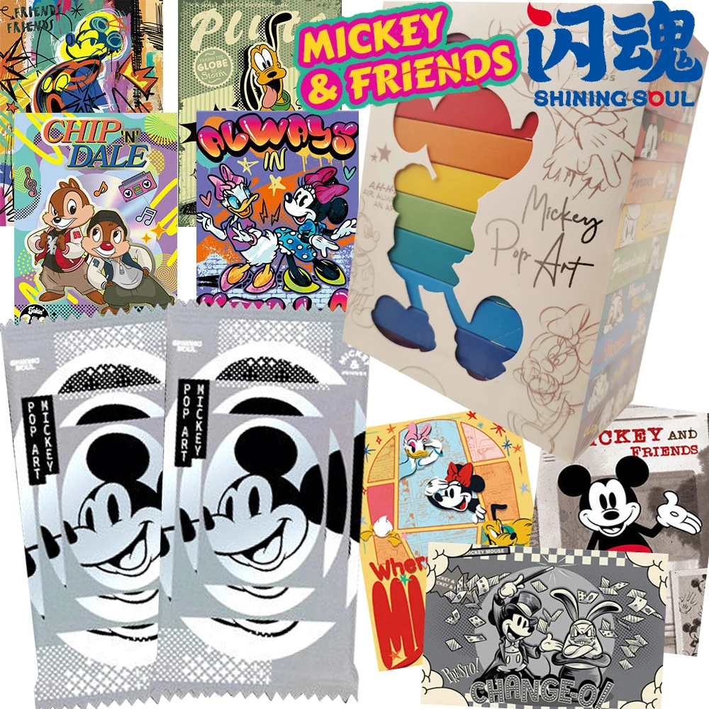 Original SHINING SOUL Mickey and Friends Collection Cards for Fans Cartoon Art Unique Fashion Colorful Character Card Hobby Gift
Original SHINING SOUL Mickey and Friends Collection Cards for Fans Cartoon Art Unique Fashion Colorful Character Card Hobby Gift