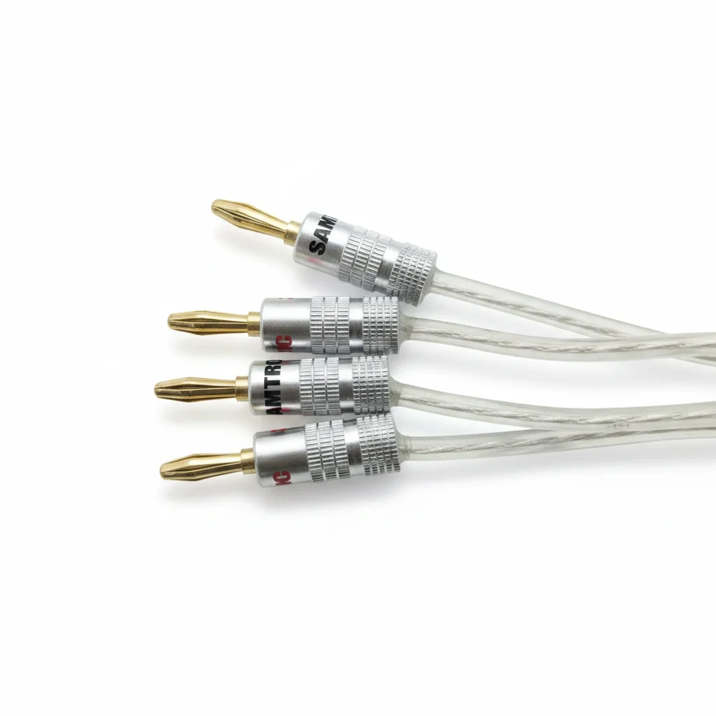 Audio Speaker Cable with Golad Plated Banana Plugs Durable Braided Jacket Designed for Hi-Fi Amps
Audio Speaker Cable with Golad Plated Banana Plugs Durable Braided Jacket Designed for Hi-Fi Amps