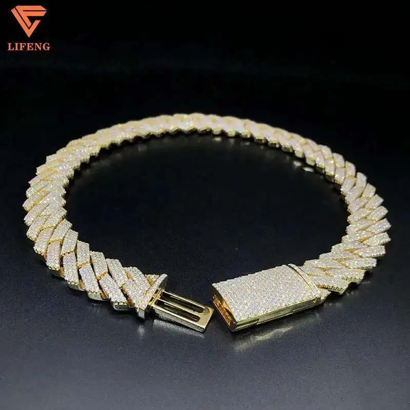 Moissanite Hip Hop Jewelry 18MM 3 Rows Diamond Cuban Link Chain Necklace Iced Out Moissanite Diamond Cuban Chain
Moissanite Hip Hop Jewelry 18MM 3 Rows Diamond Cuban Link Chain Necklace Iced Out Moissanite Diamond Cuban Chain