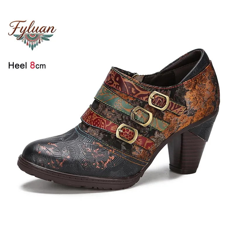 2026 New Ethnic High Heel Women Single Shoes Comfortable Genuine Leather Handmade Coarse Heel Lady Pumps Vintage Commuting Shoes
2026 New Ethnic High Heel Women Single Shoes Comfortable Genuine Leather Handmade Coarse Heel Lady Pumps Vintage Commuting Shoes