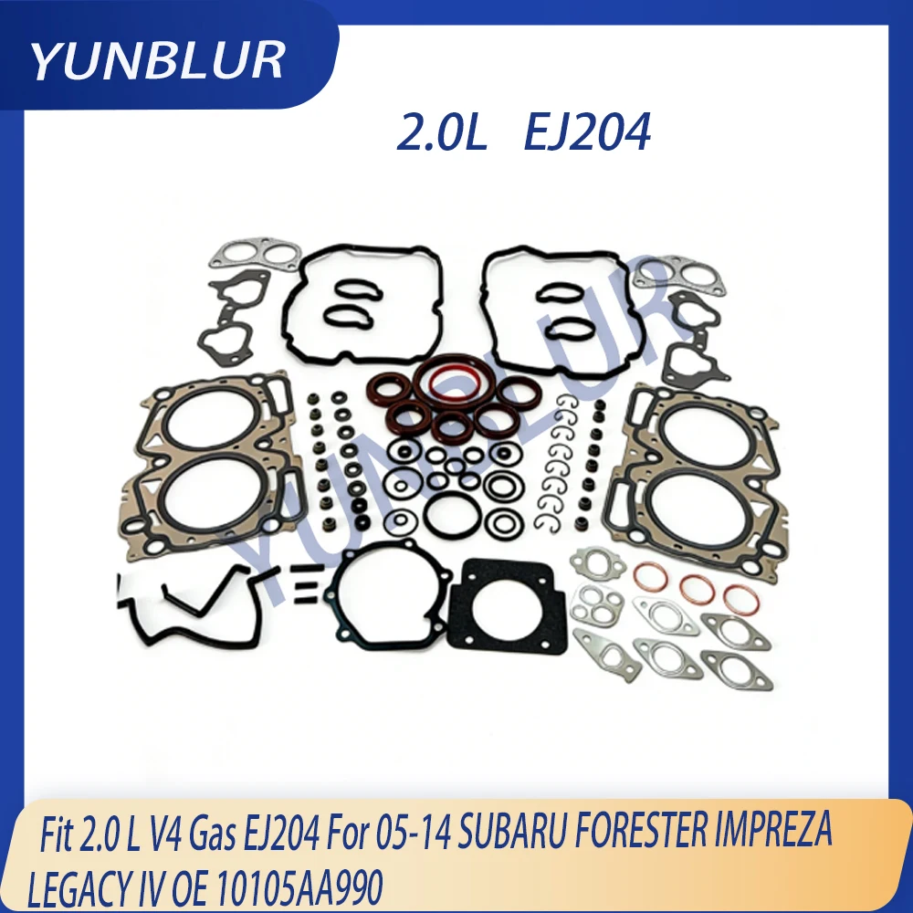 Engine Parts Cylinder Head Full Gasket Set Fit 2.0 L V4 Gas EJ204 For 05-14 SUBARU FORESTER IMPREZA LEGACY IV OE 10105AA990
Engine Parts Cylinder Head Full Gasket Set Fit 2.0 L V4 Gas EJ204 For 05-14 SUBARU FORESTER IMPREZA LEGACY IV OE 10105AA990