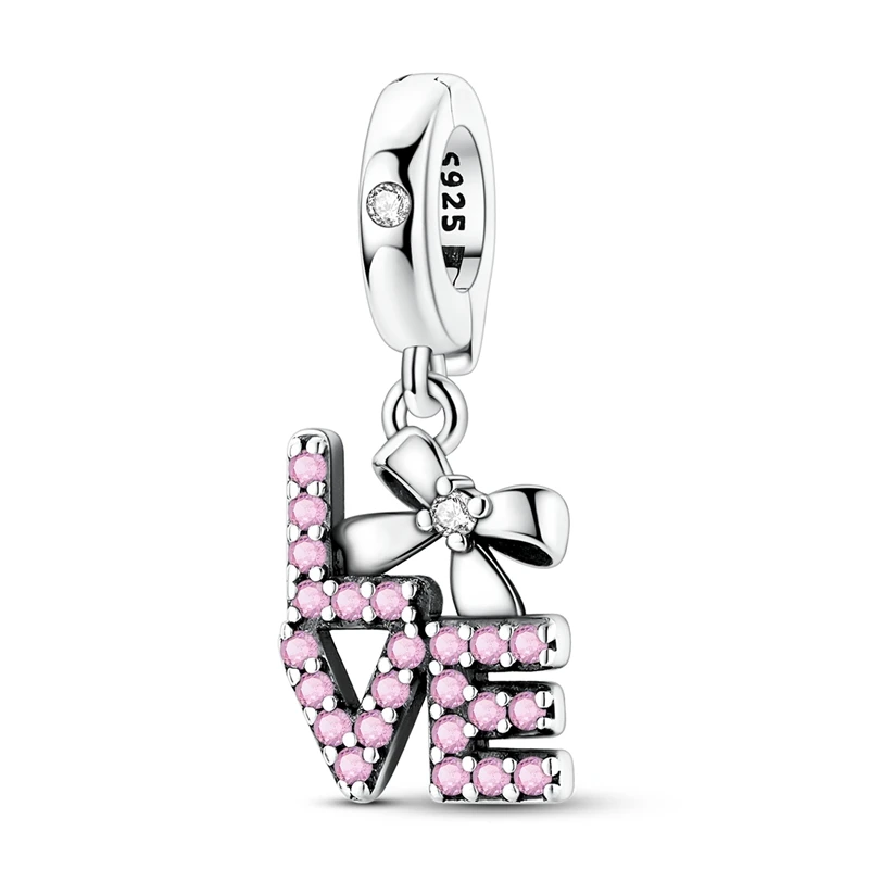 925 Sterling Silver Charms Bead CZ Zircon Love Bow Dangle Fit Original Bracelet DIY Women Jewelry Gift
925 Sterling Silver Charms Bead CZ Zircon Love Bow Dangle Fit Original Bracelet DIY Women Jewelry Gift