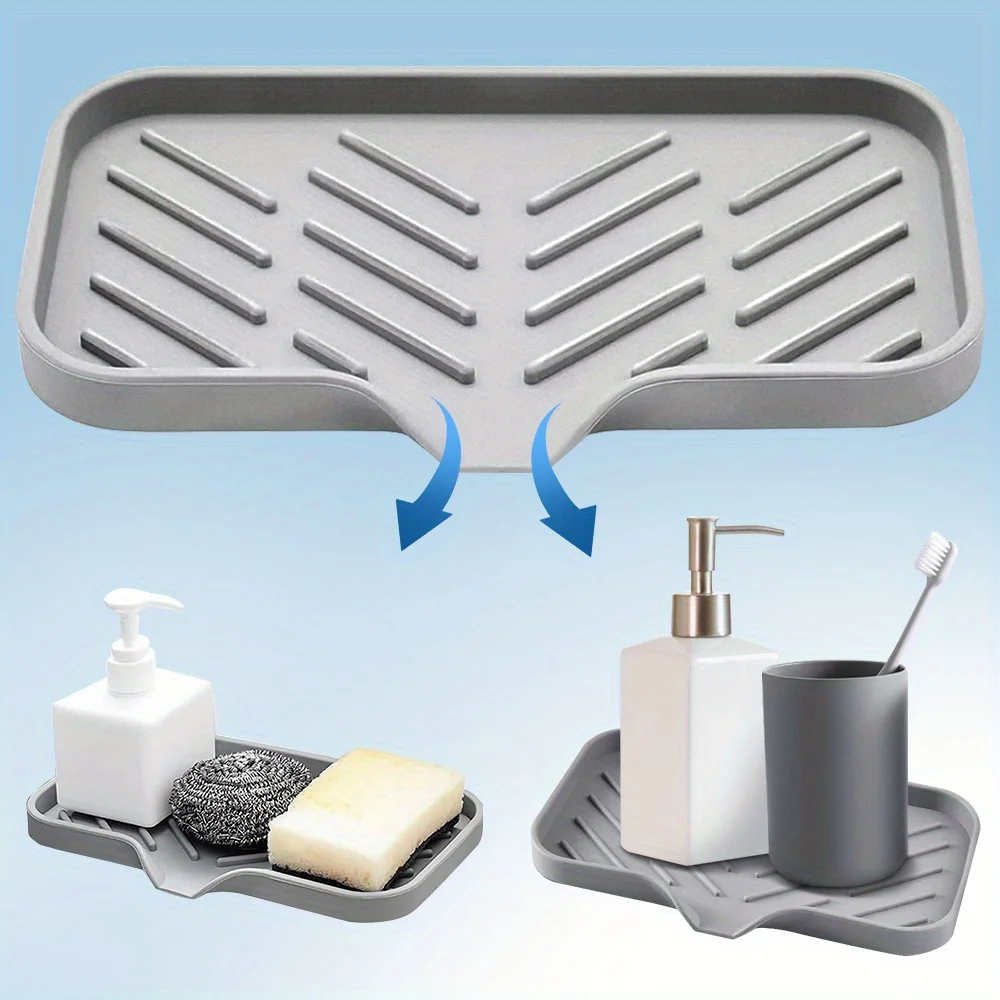 2 Piece Set Large Small Silicone Box Dispenser Soap Box Utility with Drain Tip, Sink Tray Soap Tray Rack Drain Pad Soap Box Craf
2 Piece Set Large Small Silicone Box Dispenser Soap Box Utility with Drain Tip, Sink Tray Soap Tray Rack Drain Pad Soap Box Craf