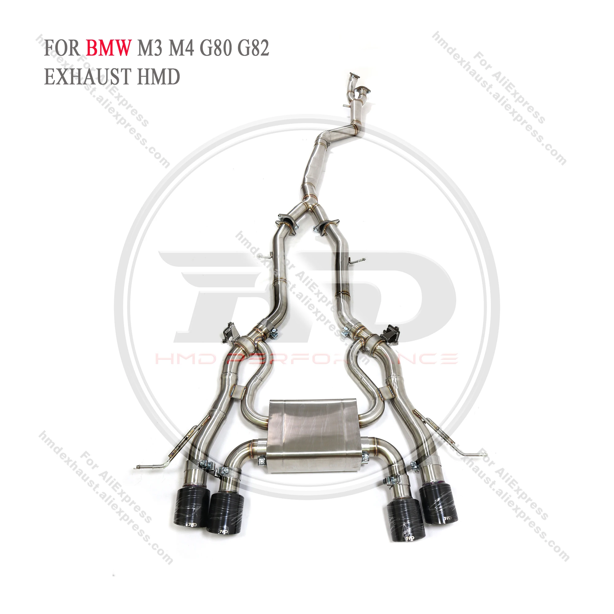 HMD Catback for BMW M3 M4 G80 G82 Performance Exhaust System Stainless Steel Mufflers Valve Pipe Car Accessories
HMD Catback for BMW M3 M4 G80 G82 Performance Exhaust System Stainless Steel Mufflers Valve Pipe Car Accessories