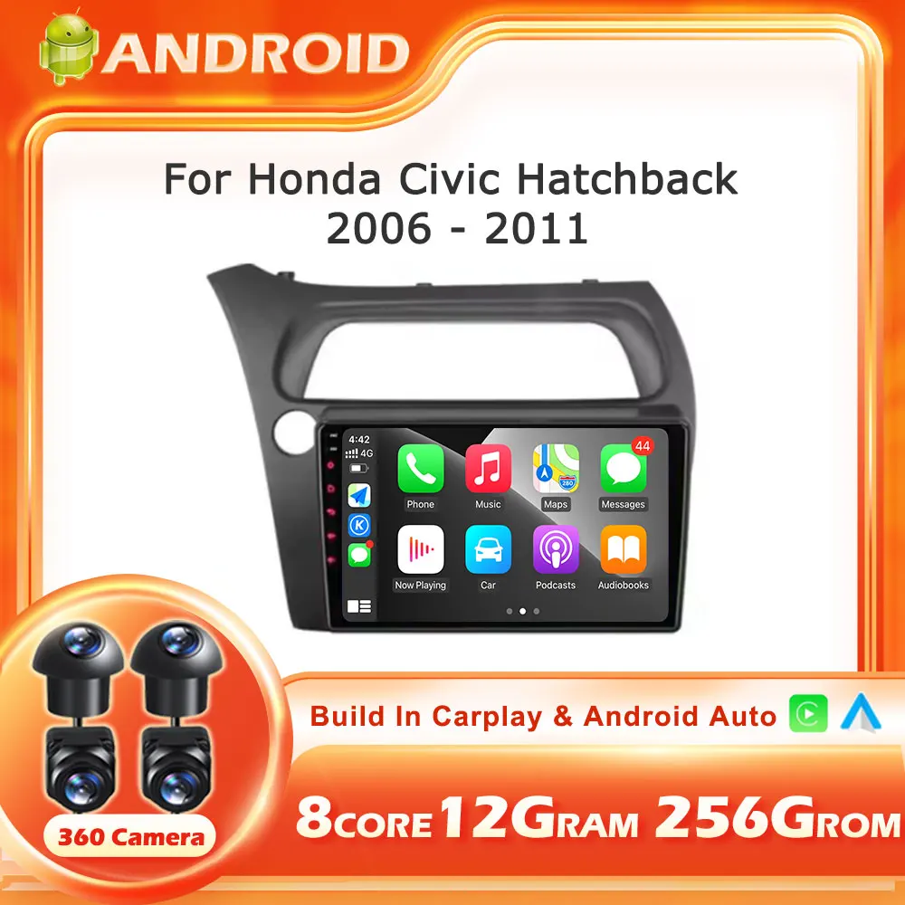 Android 14 8Core For Honda Civic Hatchback 2006-2011 Car Radio Multimedia Player Navigation NO 2 Din DVDStereo Head Unit Speaker
Android 14 8Core For Honda Civic Hatchback 2006-2011 Car Radio Multimedia Player Navigation NO 2 Din DVDStereo Head Unit Speaker