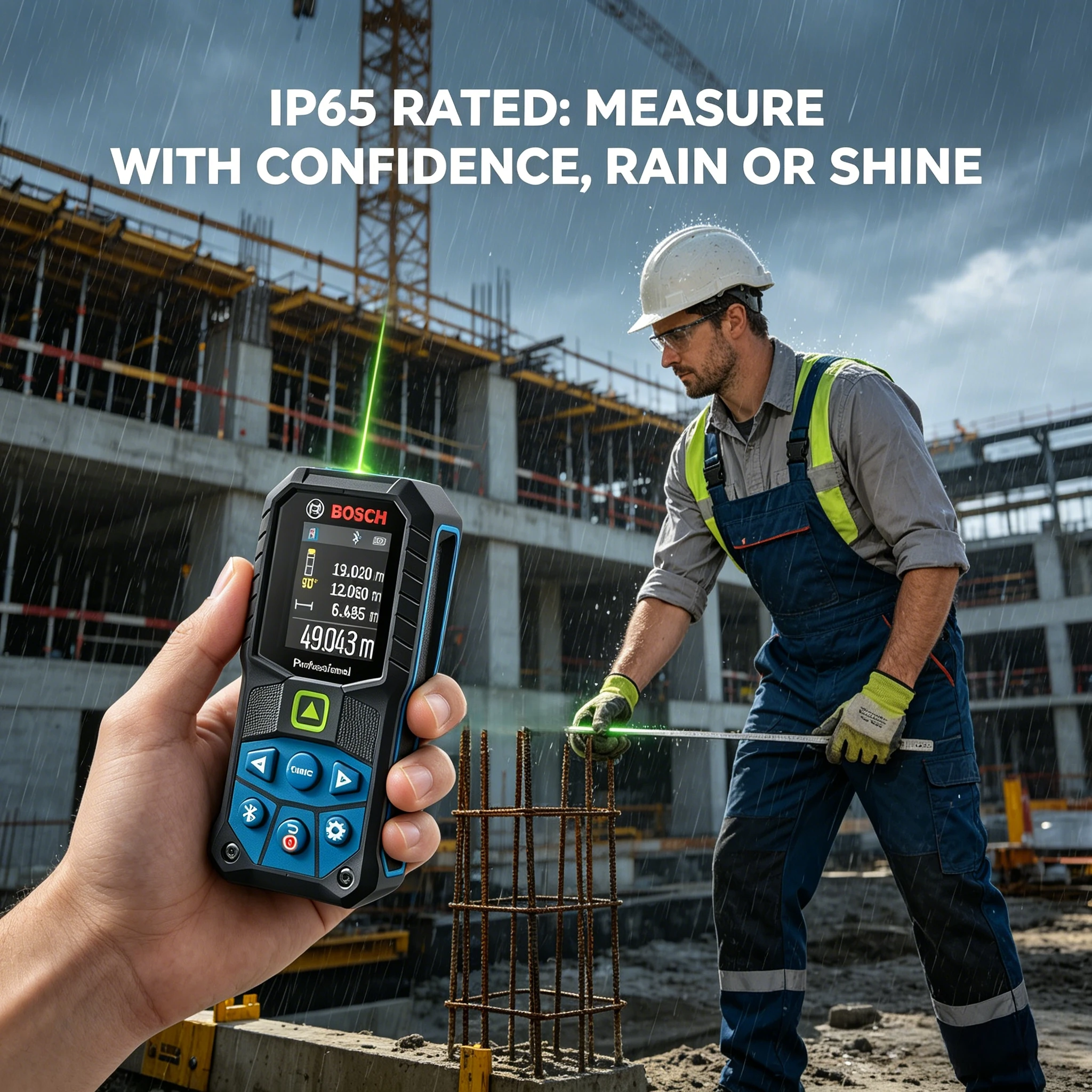 Bosch GLM 50-27 CG Green Beam Laser Meter, Compact & Shockproof, Perfect for Accurate Measurements in Bright Environments
Bosch GLM 50-27 CG Green Beam Laser Meter, Compact & Shockproof, Perfect for Accurate Measurements in Bright Environments