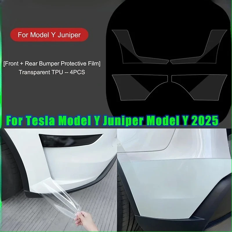 For New Model Y Juniper Front Bumper Protective Film Door Scratch Resistant Film Tesla Model Y TPU Rear Bumper Transparent Film
For New Model Y Juniper Front Bumper Protective Film Door Scratch Resistant Film Tesla Model Y TPU Rear Bumper Transparent Film