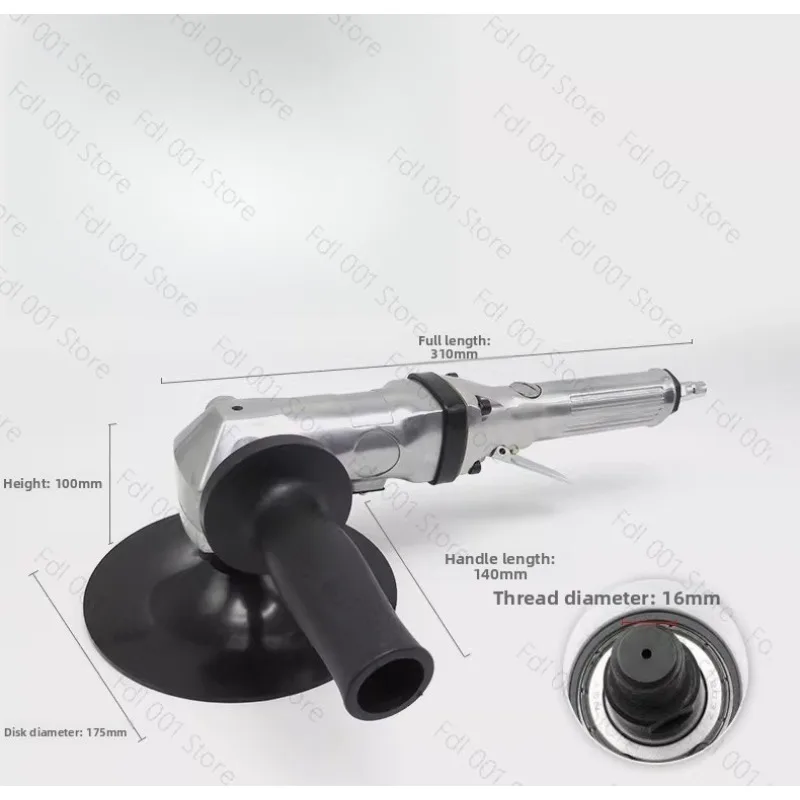 7 Inch Pneumatic Polisher Grinder, Air Angle Grinder for Car Polishing Glaze Sealing Waxing Machine
7 Inch Pneumatic Polisher Grinder, Air Angle Grinder for Car Polishing Glaze Sealing Waxing Machine