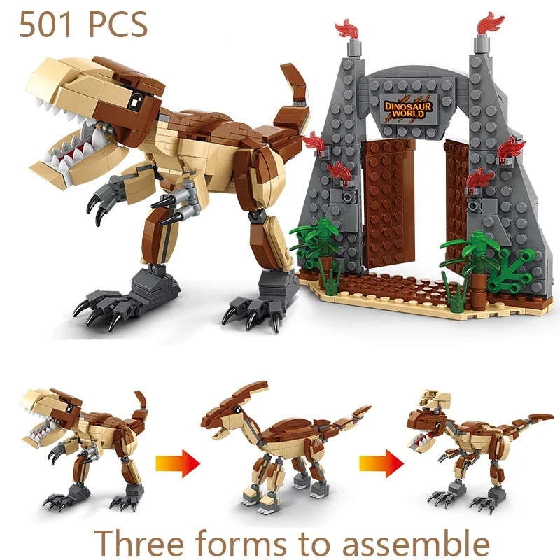 3 in 1 Transformed Jurassic Dinosaurs Building Blocks Tyrannosaurus Rex Triceratops Pteranodon Bricks Toys For Children
3 in 1 Transformed Jurassic Dinosaurs Building Blocks Tyrannosaurus Rex Triceratops Pteranodon Bricks Toys For Children