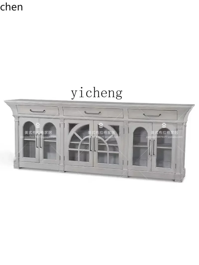 b7-American Style Solid Wood Sideboard Cabinet Living Room Simple Wall-Mounted Entryway French Small Apartment Storage
b7-American Style Solid Wood Sideboard Cabinet Living Room Simple Wall-Mounted Entryway French Small Apartment Storage