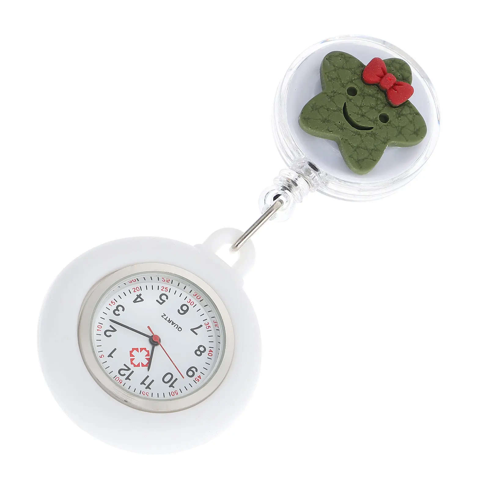 Retractable Nurse Watch Silicone Alloy Star Design Quartz Movement Clip-on Pocket Watch for Nurses Doctors Students
Retractable Nurse Watch Silicone Alloy Star Design Quartz Movement Clip-on Pocket Watch for Nurses Doctors Students