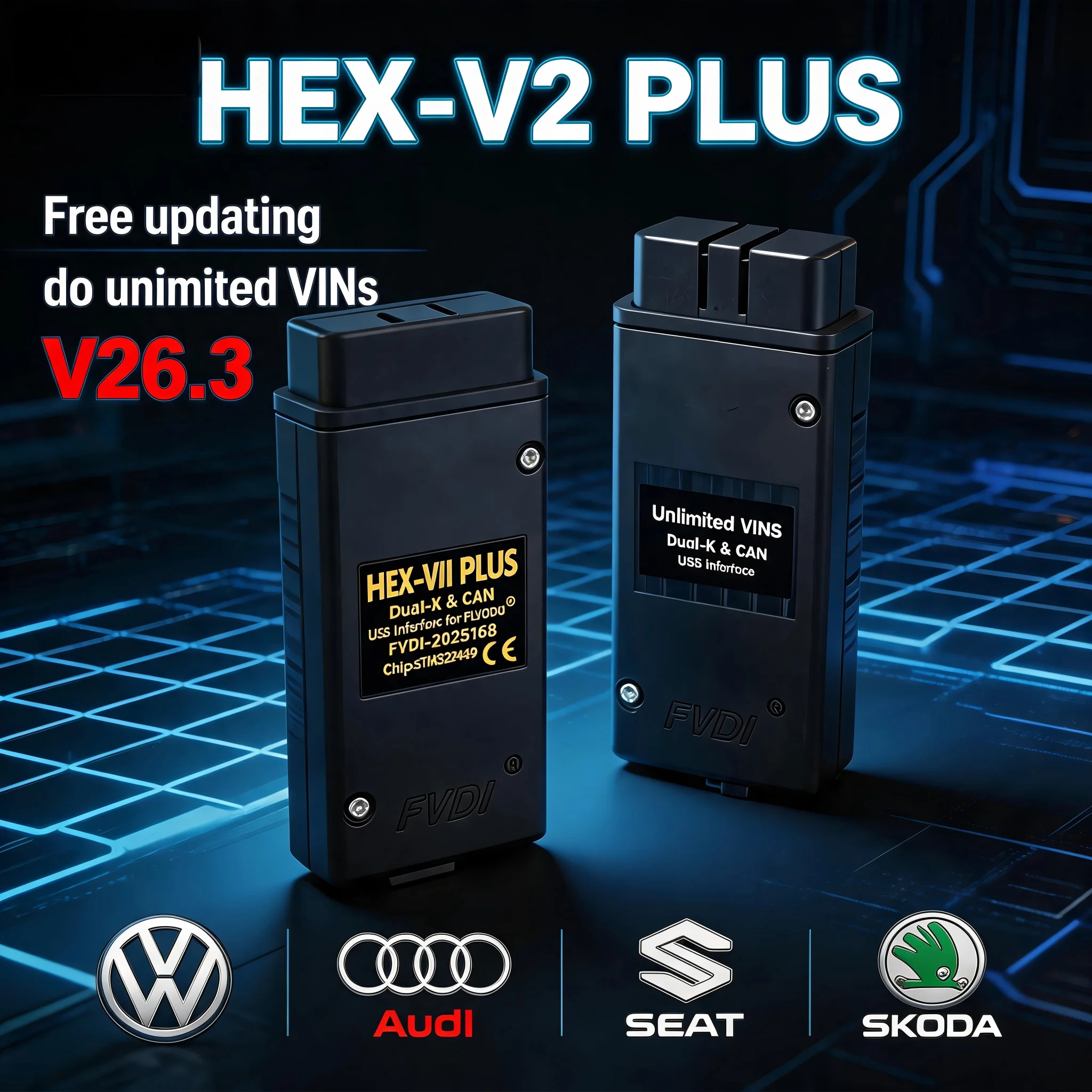 2025 VCDS-V2PLUS Auto Diagnostic Tools Unlimited VINs Vehicle Coding COM STM32F429 V25.4 for VW Audi Skoda Seat
2025 VCDS-V2PLUS Auto Diagnostic Tools Unlimited VINs Vehicle Coding COM STM32F429 V25.4 for VW Audi Skoda Seat