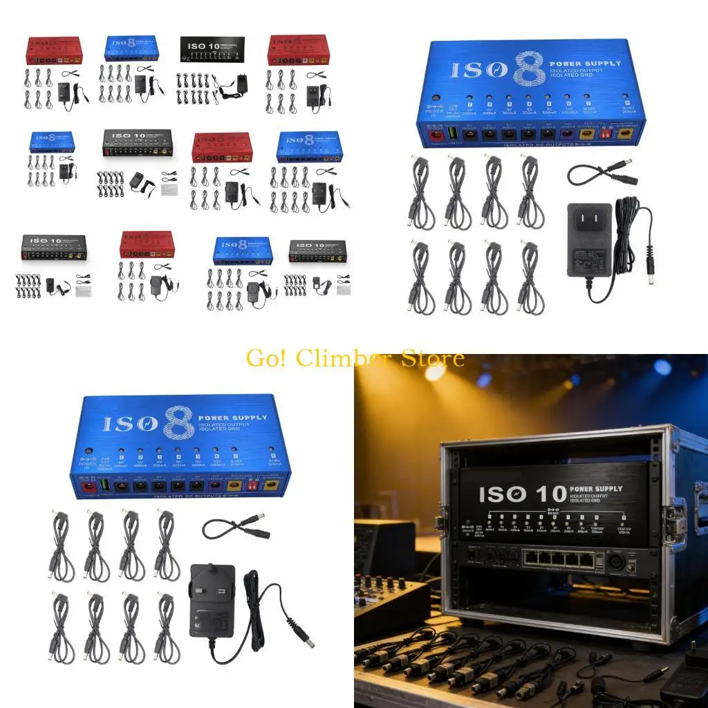 Q84C 10 D C Outputs for 9V Pedals Guitar Effect Pedals with Blue LED Instruction Kits
Q84C 10 D C Outputs for 9V Pedals Guitar Effect Pedals with Blue LED Instruction Kits
