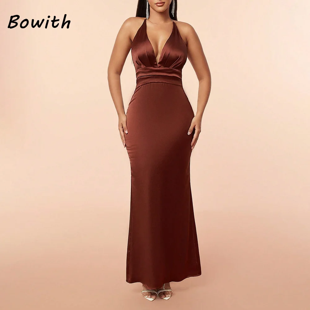 Bowith Evening Dress Wedding Party Elegant V-neck Backless Long Dresses for Women Prom Wrap Formal Occasions Dress vestidos
Bowith Evening Dress Wedding Party Elegant V-neck Backless Long Dresses for Women Prom Wrap Formal Occasions Dress vestidos