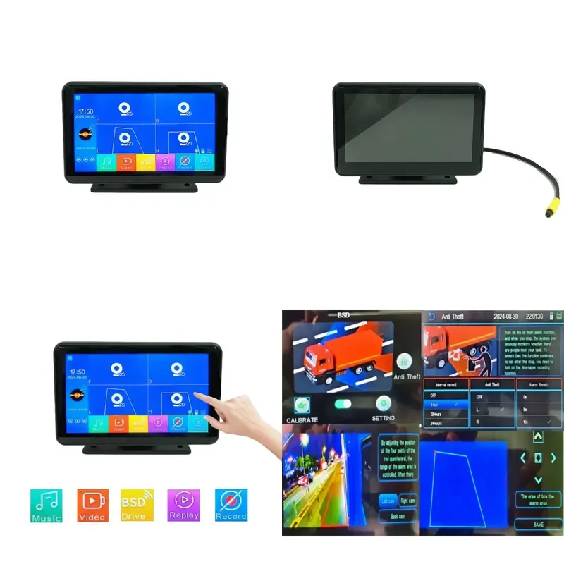 New 7 Inch Touch Screen 4CH Video Recording Blind Spot Detection System With Alarm For Trucks
New 7 Inch Touch Screen 4CH Video Recording Blind Spot Detection System With Alarm For Trucks