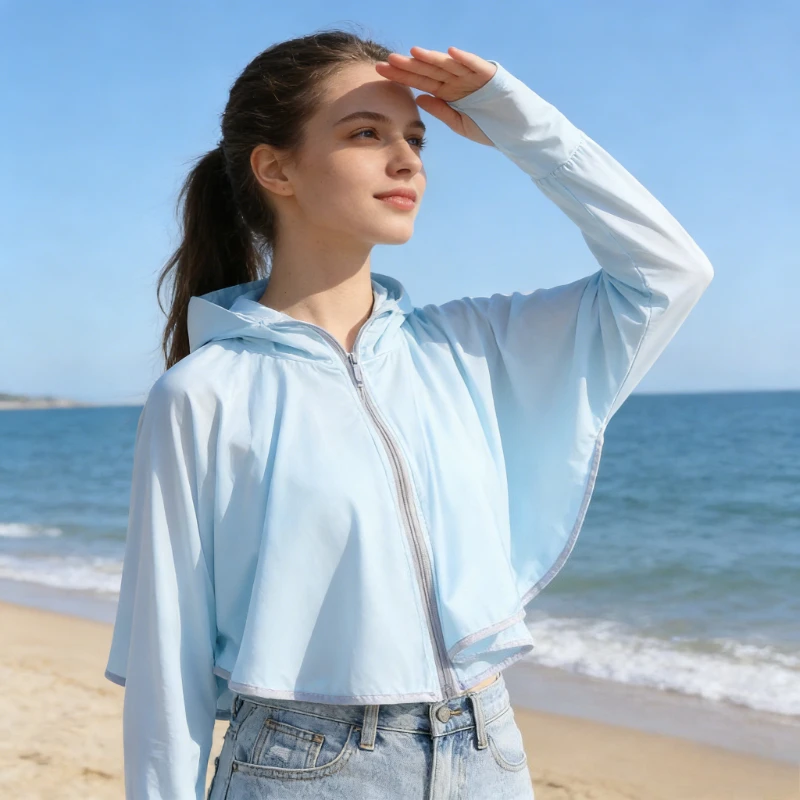 Summer UV Resistant Ice Silk Outdoor Large Brimmed Jacket, Breathable Loose Fitting Women's Sun Protection Clothing with Cape
Summer UV Resistant Ice Silk Outdoor Large Brimmed Jacket, Breathable Loose Fitting Women's Sun Protection Clothing with Cape