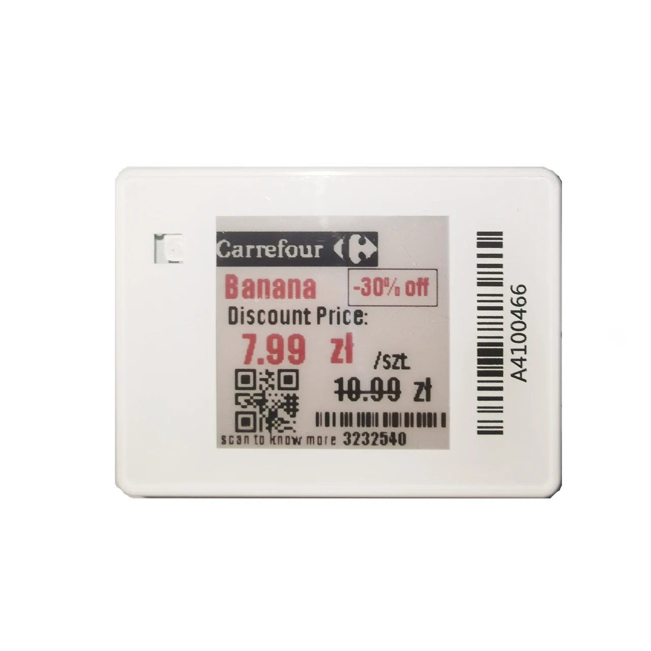 2.4Ghz 1.54 Inch Electronic Shelf Label Wireless Control ESL Label E-ink ESL Price Tags Digital Price Tag for Pharmacy
2.4Ghz 1.54 Inch Electronic Shelf Label Wireless Control ESL Label E-ink ESL Price Tags Digital Price Tag for Pharmacy