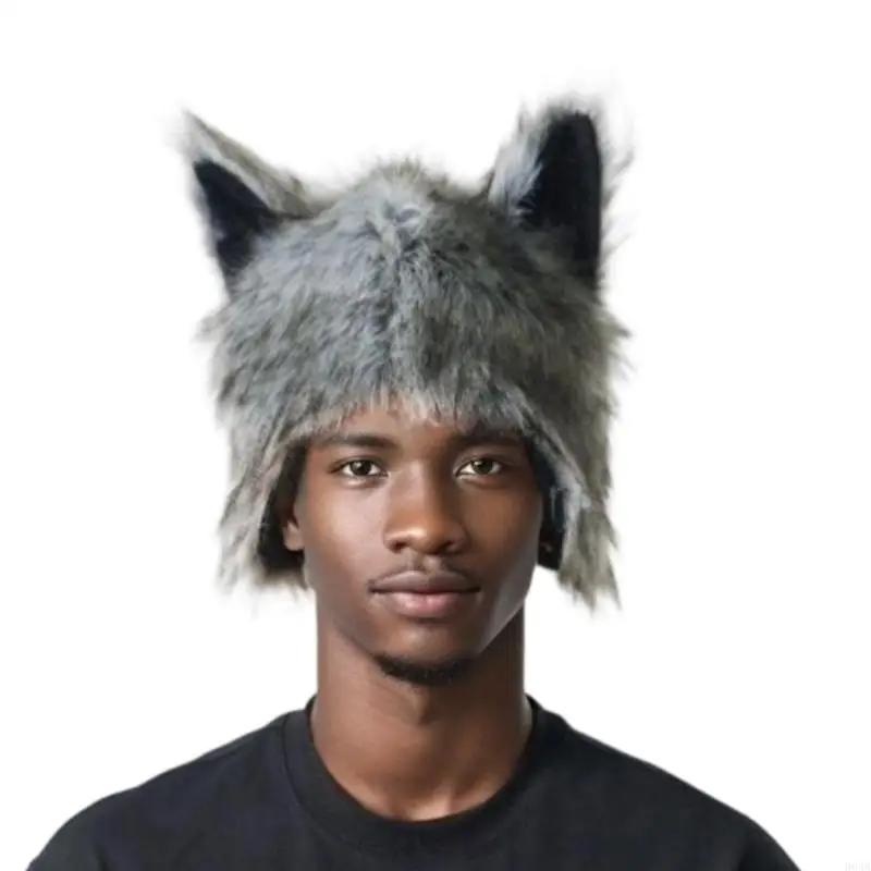 Wolf Ear Hat Plush Earmuff Hat Adult Unisex Cold Weather Halloween Party Hat 964A
Wolf Ear Hat Plush Earmuff Hat Adult Unisex Cold Weather Halloween Party Hat 964A