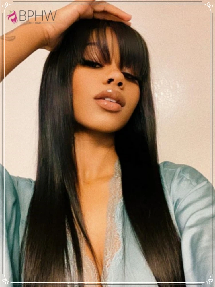 Bone Straight Human Hair Wig With Bangs Wig 100% Human Hair Wigs For Women On Sales Remy Hair Wigs Natural Color Long Wigs BPHW
Bone Straight Human Hair Wig With Bangs Wig 100% Human Hair Wigs For Women On Sales Remy Hair Wigs Natural Color Long Wigs BPHW